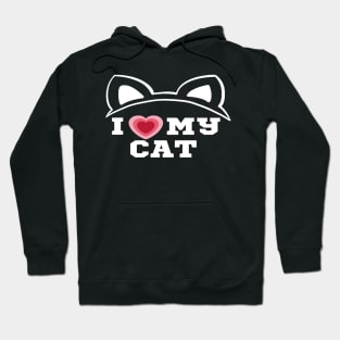 I Love My Cat/I Heart My Cat Hoodie